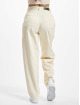 Urban Classics Pantalon chino Ladies High Waist 90´s Wide Leg Corduroy beige