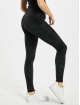 Urban Classics Pantalon chino Ladies Washed Faux Leather noir