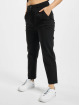 Urban Classics Pantalon chino Ladies Cropped noir