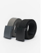 Urban Classics Paski Colored Buckle Canvas 2-Pack szary