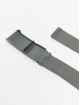 Urban Classics Paski Colored Buckle Canvas 2-Pack szary