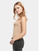 Urban Classics Pitkähihaiset paidat Ladies Asymmetric beige