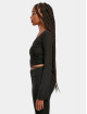 Urban Classics Pitkähihaiset paidat Ladies Cropped Rib Wrapped musta