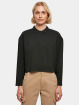 Urban Classics Pitkähihaiset paidat Ladies Short Oversized Polo musta
