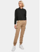 Urban Classics Pitkähihaiset paidat Ladies Short Oversized Polo musta