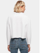 Urban Classics Pitkähihaiset paidat Ladies Short Oversized Polo valkoinen
