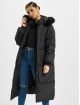 Urban Classics Płaszcze Oversize Faux Fur czarny