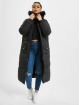 Urban Classics Płaszcze Oversize Faux Fur czarny