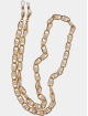 Urban Classics Pozostałe Multifunctional Chain With Pearls 2-Pack zloty