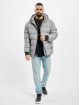 Urban Classics Puffer Jacket Hooded Check weiß