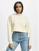 Urban Classics Pullover Ladies Cropped Oversized High Neck beige
