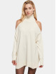 Urban Classics Pullover Ladies Cold Shoulder Turtelneck beige
