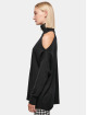 Urban Classics Pullover Ladies Cold Shoulder Turtelneck black