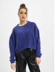 Urban Classics Pullover Ladies Wide Oversize blau
