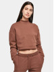 Urban Classics Pullover Ladies Cropped Oversized brown