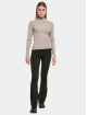 Urban Classics Pullover Ladies Rib Knit Turtelneck grau