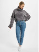 Urban Classics Pullover Ladies Short Chenille Turtleneck grey