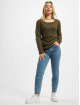 Urban Classics Pullover Ladies Long Wideneck olive