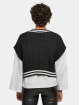 Urban Classics Pullover Ladies Cropped Knit College Slipover schwarz