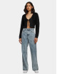 Urban Classics Puserot Tied Cropped Feather musta