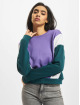 Urban Classics Puserot Ladies 3-Tone Arrow purpuranpunainen