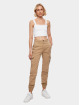 Urban Classics Reisitaskuhousut Ladies High Waist beige