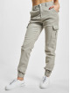 Urban Classics Reisitaskuhousut Ladies High Waist harmaa