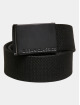 Urban Classics riem Colored Buckle Canvas 2-Pack zwart