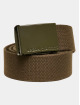 Urban Classics riem Colored Buckle Canvas 2-Pack zwart