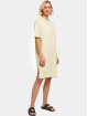 Urban Classics Robe Ladies Organic Oversized Slit Tee jaune