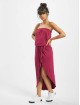 Urban Classics Robe Ladies Viscose Bandeau rouge