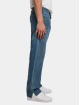 Urban Classics Rovné Straight Slit Jeans modrá