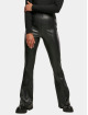 Urban Classics Rozšírené Ladies Synthetic Leather Flared èierna