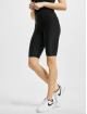 Urban Classics Short High Waist Shiny Rib Cycle black