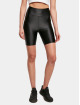 Urban Classics Short Ladies Highwaist Shiny Metallic Cycle 2-Pack black