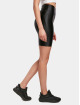 Urban Classics Short Ladies Highwaist Shiny Metallic Cycle 2-Pack black