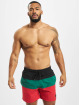 Urban Classics Short de bain Color Block rouge