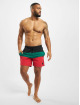 Urban Classics Short de bain Color Block rouge