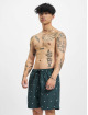 Urban Classics Short de bain Embroidery Swim vert