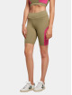 Urban Classics Short Ladies Color Block Cycle kaki