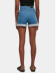 Urban Classics shorts Ladies Organic Stretch Denim 5 Pocket blauw