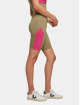 Urban Classics shorts Ladies Color Block Cycle khaki