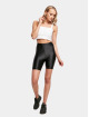 Urban Classics Shorts Ladies Highwaist Shiny Metallic Cycle 2-Pack schwarz