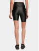 Urban Classics shorts Ladies Highwaist Shiny Metallic Cycle 2-Pack zwart