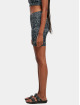 Urban Classics shorts Ladies Tie Dye High Waist zwart