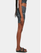Urban Classics shorts Ladies Tie Dye High Waist zwart