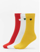 Urban Classics Skarpetki Heart Socks 3-Pack zólty
