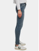 Urban Classics Skinny Jeans Ladies Mid Waist blau