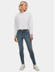 Urban Classics Skinny Jeans Ladies Mid Waist blau