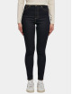 Urban Classics Skinny jeans Ladies Organic High Waist blauw